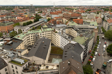 Fototapeta premium Rooftop view of Munich.