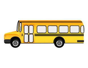 bus vehicle transport isolated vector illustration design
