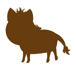 horse farm animal silhouette icon vector illustration design