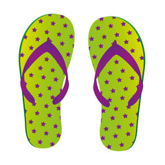flip flops summer isolated icon vector illustration design vector illustration design