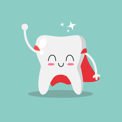 Cute and funny tooth