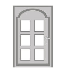 door house isolated icon vector illustration design