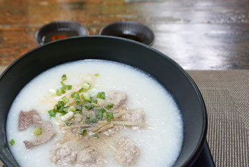 rice porridge with pork