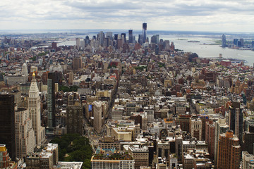 Fototapeta premium Widok z dachu Nowego Jorku.