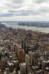 Fototapeta na wymiar Rooftop view of New York City.