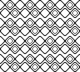 Geometric pattern with black rhomboid shapes on white background        
