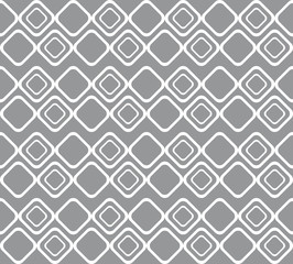 Geometric pattern with white rhomboid shapes on grey background             
