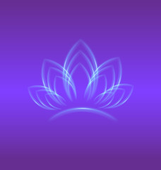 Lotus purple background 