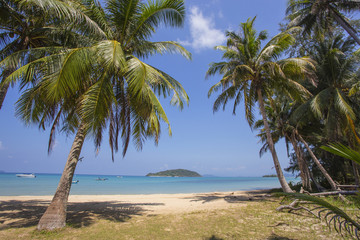 Fototapeta na wymiar Beautiful tropical beach at island Koh Chang