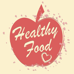 Healthy Food Means Fruit And Foodstuff Wellbeing
