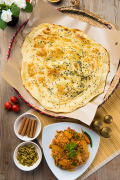 Malawah or Malawach traditional arabic bread