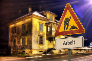 Schild 152 - Arbeit