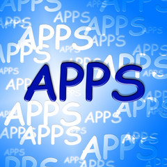Apps Words Shows Application Software And Program