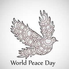 World Peace Day background