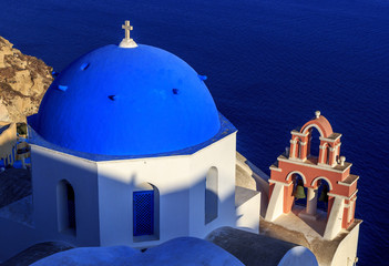 church orthodox bell santorini greece
