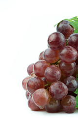 red grape isolated on white background