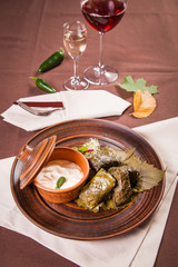 dolma with sauce