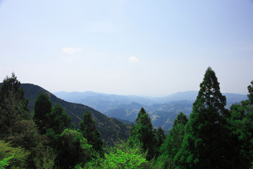 Fototapeta na wymiar 高野山、大門付近からの風景