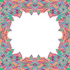 ZENTANGLE FRAME ELEMENTS LINES COLORFUL 3
