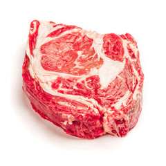 Uncooked organic shin of beef meat