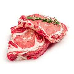 Uncooked organic shin of beef meat