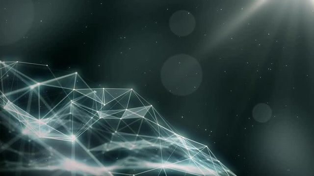 Plexus abstract network titles cinematic background