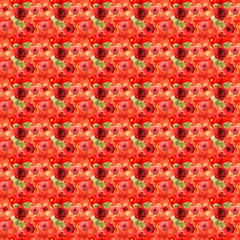 China flag seamless pattern.Chinese flag and flowers background usable for decoration, textile or paper prints, scrapbooks,planner supplies.