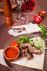 hot roast meat
