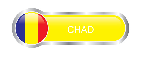 Chad flag glossy banner 