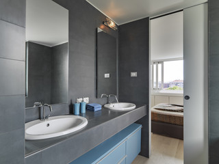 interior view of a modern bathroom