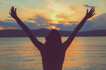 Fototapeta premium With arms wide open.