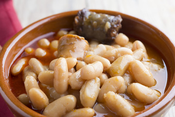 Fabada Asturiana typical food spanish