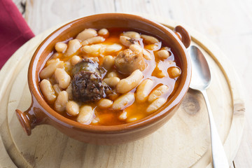 Fabada Asturiana typical food spanish
