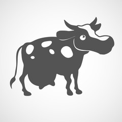 cow black flat