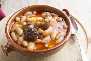 Fabada Asturiana typical food spanish