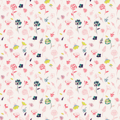 colored flower pattern
