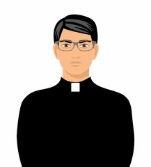 illustration of a priest