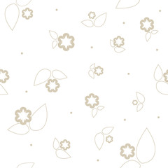 Floral seamless pattern. Graphic design element.