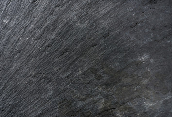 Old black slate stone texture, background and wallpaper