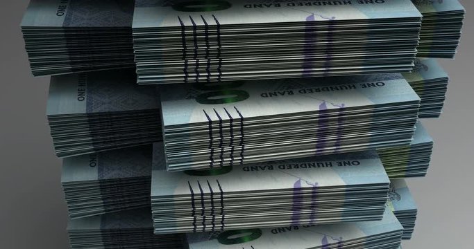 Stack of South African Rands