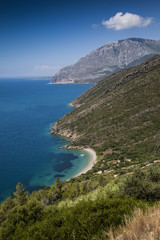 Grecja_2015_panorama wybrzeża przy drodze do Joaniny