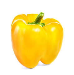 Fresh pepper on white background