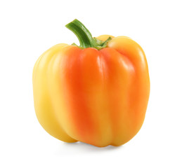 Fresh pepper on white background