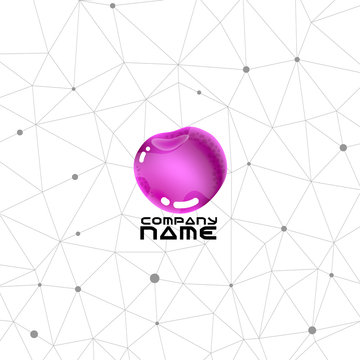 Gemstone logo. Brend symbol for jewellery business