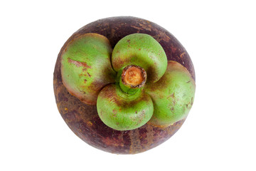 Mangosteens Queen of fruits on white