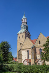 Fototapeta na wymiar St. Sylvester church in the historical center of Quakenbruck