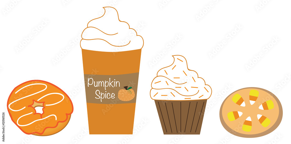 Canvas Prints pumpkin spice goodies