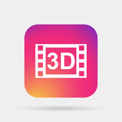 3D movie icon