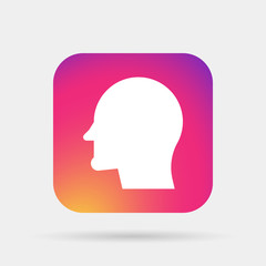 head profile icon