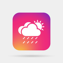 rain cloud sun meteo icon